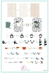 Playful Panda (CjS-216) - Clear Jelly Stamping Plate